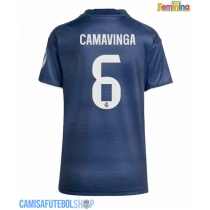 Camisa de time de futebol Real Madrid Eduardo Camavinga #6 Replicas 2º Equipamento Feminina 2025-26 Manga Curta